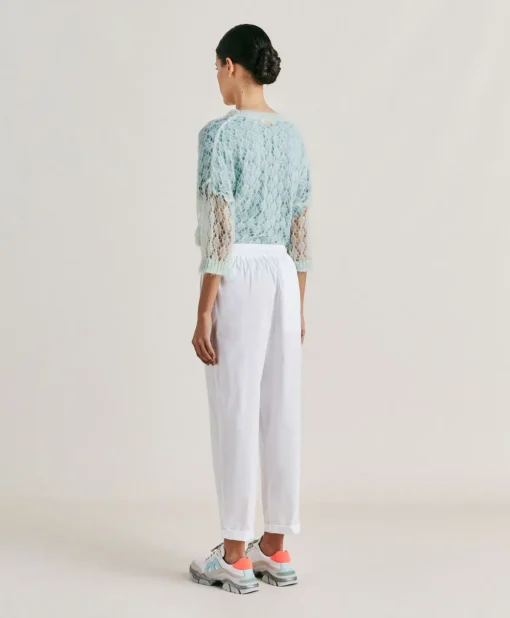 Pantaloni Idaho In Popeline - Bianco Ottico