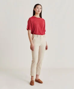 Pantaloni Joy In Denim Leggero - Crema