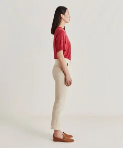 Pantaloni Joy In Denim Leggero - Crema