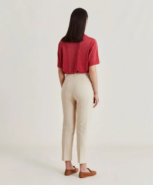 Pantaloni Joy In Denim Leggero - Crema