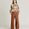 Pantaloni Lora In Denim - Sigaro