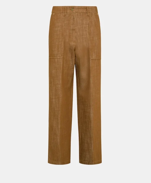 Pantaloni Lora In Denim - Sigaro