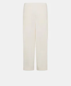 Pantaloni Lucia In Garza - Panna