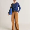 Pantaloni Olivina In Gabardina - Caramello