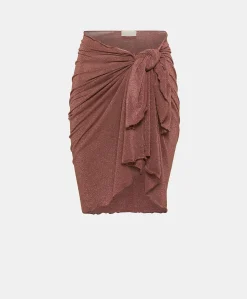 Pareo Egea In Jersey Lurex - Terracotta