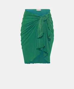 Pareo Egea In Jersey Lurex - Smeraldo