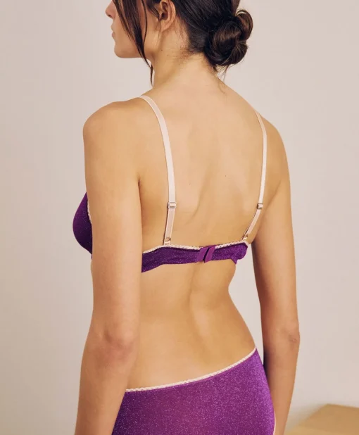 Reggiseno Amethist In Jersey Lurex - Ciclamino