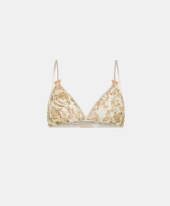 Reggiseno Amethist In Nylon Stampato - Panna / Multicolor