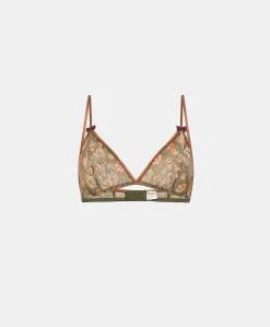 Reggiseno Amethist In Nylon Stampato - Army Multicolor