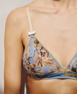 Reggiseno Tutu In Nylon Stampato - Ceruleo Multicolor