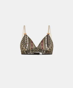 Reggiseno Tutu In Nylon Stampato - Nero Multicolor