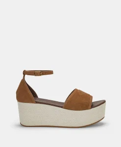 Sandali Soraya In Pelle E Canvas - Cuoio