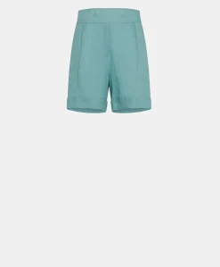 Short Manbru' In Lino - Ceruleo