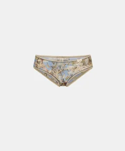 Slip Amaca In Nylon Stampato - Ceruleo Multicolor