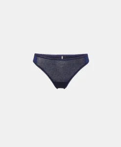Slip Arca In Jersey Lurex - Bluette