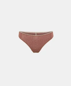 Slip Arca In Jersey Lurex - Terracotta