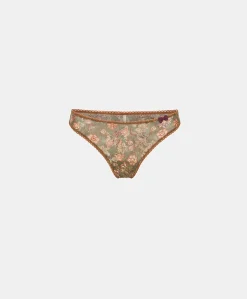 Slip Arca In Nylon Stampato - Army Multicolor