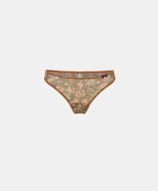 Slip Arca In Nylon Stampato - Army Multicolor