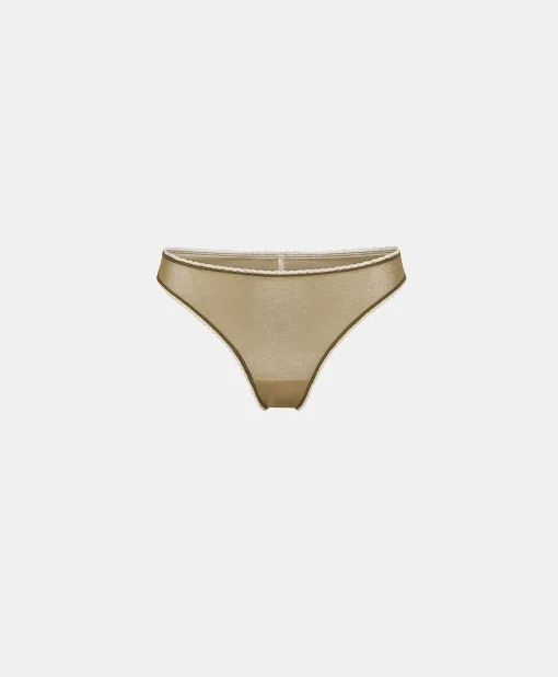 Slip Arca In Tulle - Oliva
