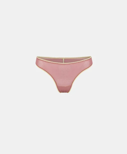Slip Arca In Tulle - Rosa Antico