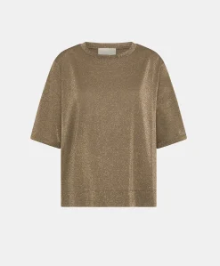 Thirt Iora In Jersey Lurex - Fango