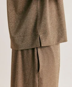 Thirt Iora In Jersey Lurex - Fango