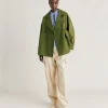 Trench Gazania In Cotone - Verde