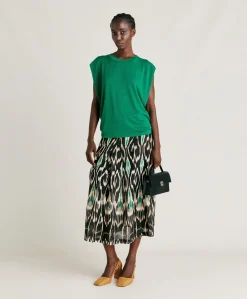Tshirt Enna In Jersey Lurex - Smeraldo