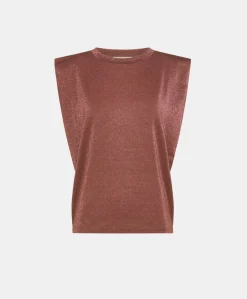 Tshirt Enna In Jersey Lurex - Terracotta