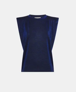 Tshirt Enna In Jersey Lurex - Bluette