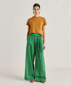Tshirt Lottie In Jersey Lino - Caramello