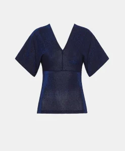 Tshirt Milly In Jersey Lurex - Bluette