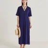 Vestito Altamura In Jersey Lurex - Bluette