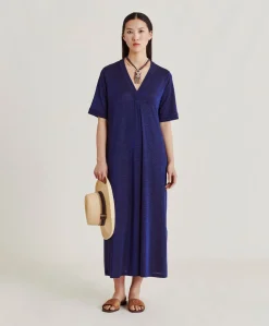 Vestito Altamura In Jersey Lurex - Bluette