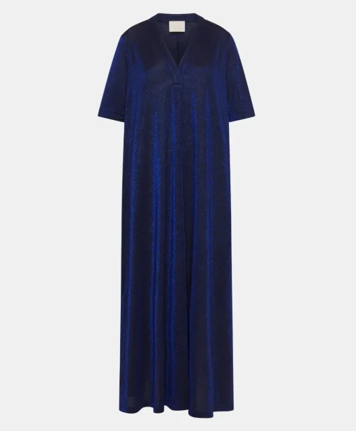 Vestito Altamura In Jersey Lurex - Bluette
