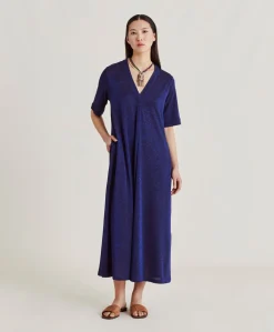 Vestito Altamura In Jersey Lurex - Bluette