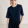 Vestito Amalia In Jersey Lurex - Bluette