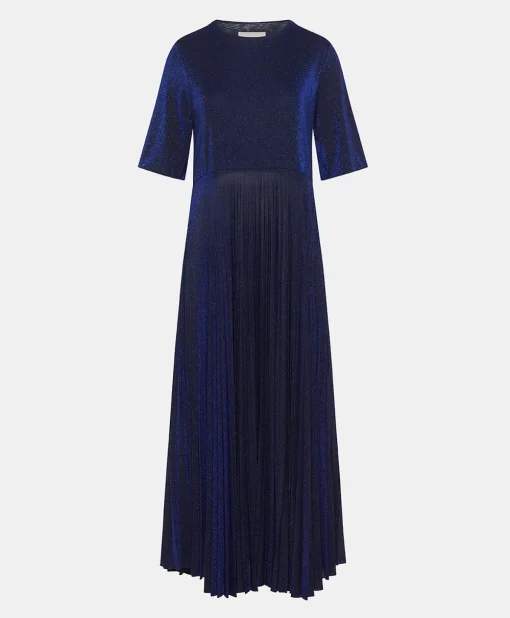 Vestito Amalia In Jersey Lurex - Bluette