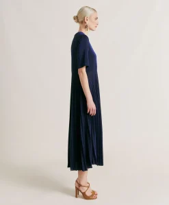Vestito Amalia In Jersey Lurex - Bluette