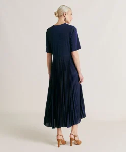 Vestito Amalia In Jersey Lurex - Bluette