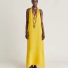 Vestito Aurora In Lino - Giallo Sole