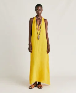 Vestito Aurora In Lino - Giallo Sole