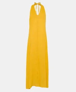 Vestito Aurora In Lino - Giallo Sole