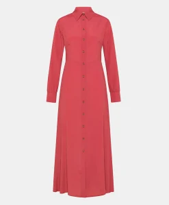 Vestito Bethany In Acetato Seta Unito - Amaranto