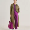 Vestito Goa In Voile'Di Cotone Stampato - Olio