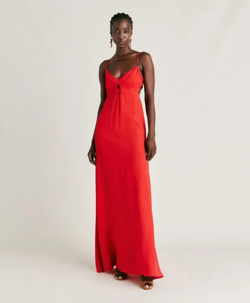 Vestito Jolie In Acetato Seta - Azalea