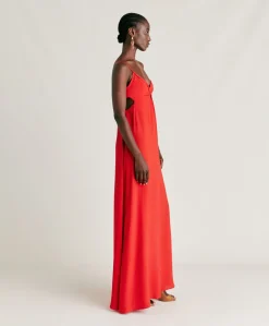 Vestito Jolie In Acetato Seta - Azalea