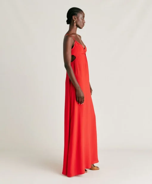 Vestito Jolie In Acetato Seta - Azalea