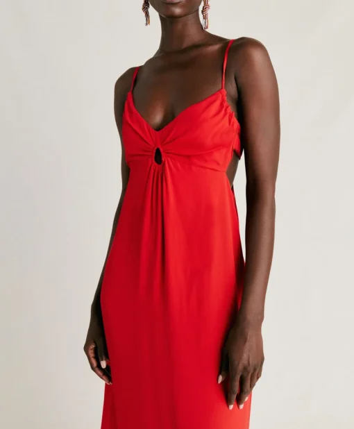 Vestito Jolie In Acetato Seta - Azalea