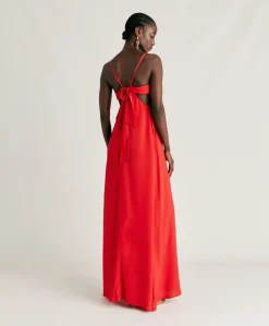 Vestito Jolie In Acetato Seta - Azalea